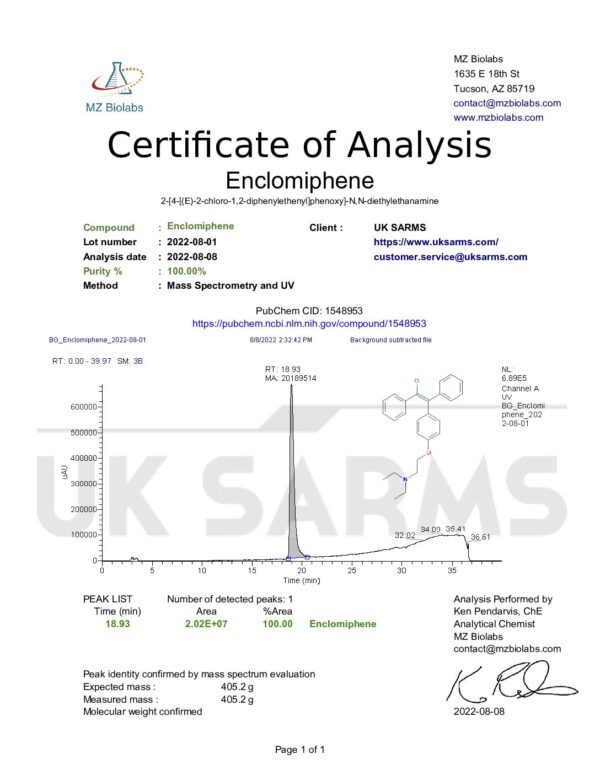 Enclomiphene Citrate - Image 7